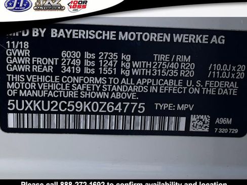 Used 2019 BMW X6 xDrive35i w/ M Sport Package image 22