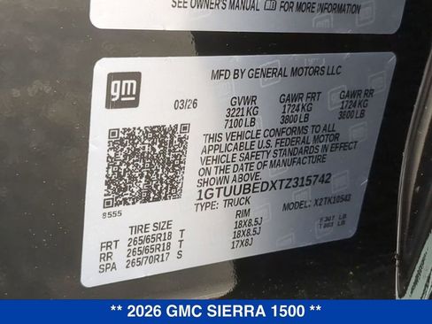 New 2026 GMC Sierra 1500 SLE AWD/4WD image 25