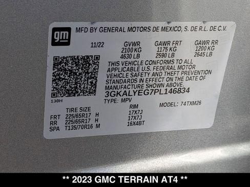 Used 2023 GMC Terrain AT4 w/ Infotainment Package II AWD/4WD image 30