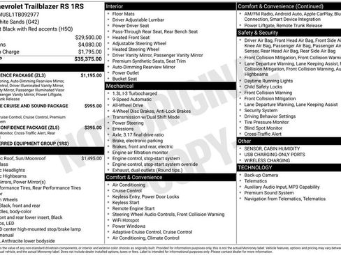 New 2026 Chevrolet TrailBlazer RS w/ Convenience Package AWD/4WD image 26