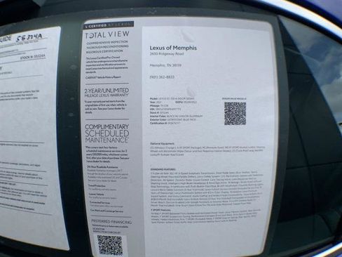 Certified 2021 Lexus ES 350 F Sport w/ Accessory Package 2 image 25