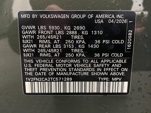 New 2026 Volkswagen Atlas SEL Premium R-Line AWD/4WD image 37