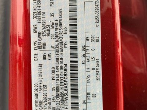 New 2025 Ford F150 Lariat w/ Equipment Group 502A High image 28