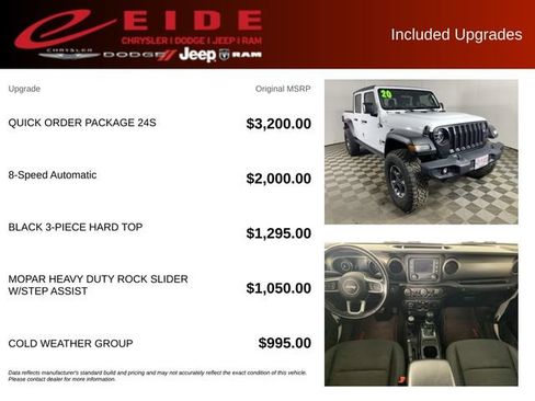 Used 2020 Jeep Gladiator Sport w/ Quick Order Package 24S AWD/4WD image 13