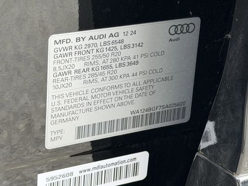 Used 2025 Audi Q6 e-tron Premium Plus w/ Premium Plus image 25