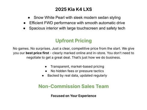 Certified 2025 Kia K4 FWD image 2