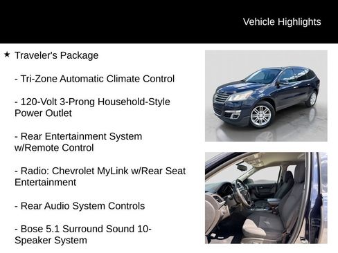 Used 2015 Chevrolet Traverse LT w/ Traveler's Package FWD image 16