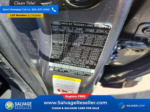 Used 2017 Land Rover Range Rover Evoque SE AWD/4WD image 17