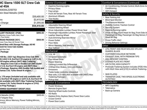 Used 2020 GMC Sierra 1500 SLT w/ Driver Alert Package I AWD/4WD image 35