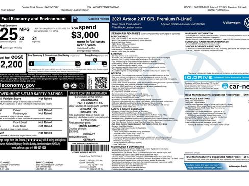 Certified 2023 Volkswagen Arteon SEL Premium image 46