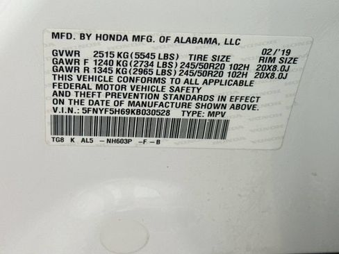 Used 2019 Honda Pilot Touring image 35