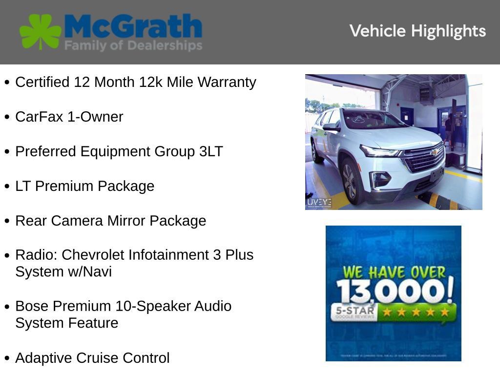 Used 2023 Chevrolet Traverse LT w/ LT Premium Package AWD/4WD image 6
