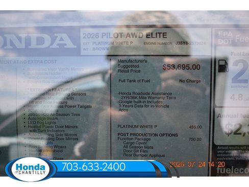 New 2026 Honda Pilot Elite image 39