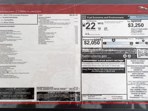 Used 2019 Jaguar F-TYPE R-Dynamic image 24