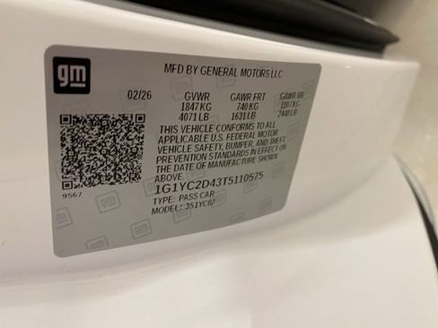 New 2026 Chevrolet Corvette Stingray Premium Cpe w/ 3LT image 30