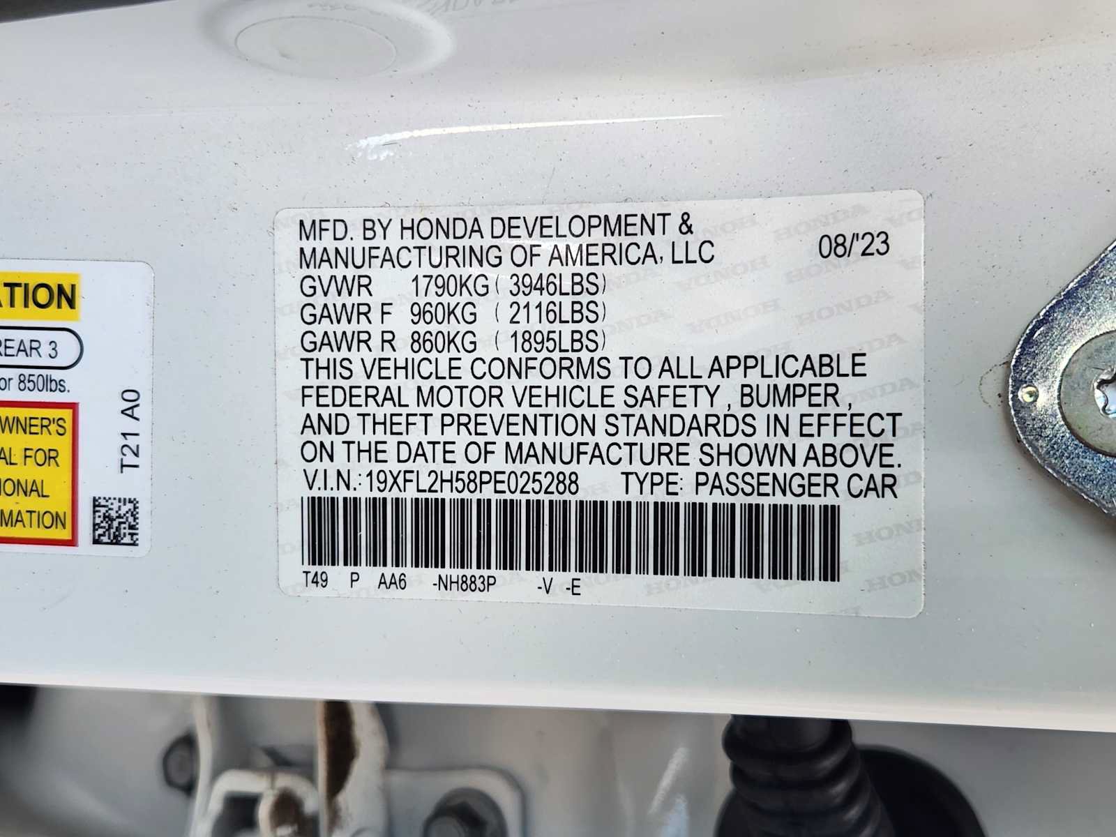 Certified 2023 Honda Civic LX image 31