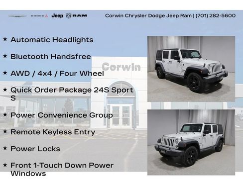 Used 2018 Jeep Wrangler Unlimited Sport S AWD/4WD image 8