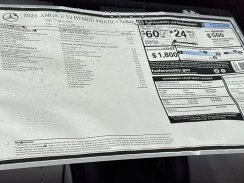 New 2026 Mercedes-Benz E 53 AMG e 4MATIC Sedan image 30