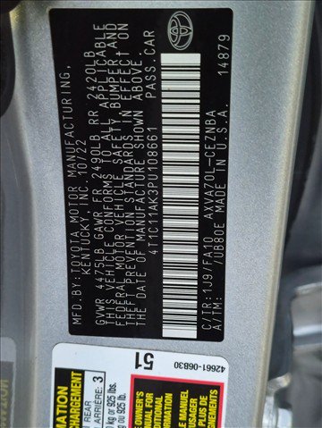 Used 2023 Toyota Camry LE FWD image 22