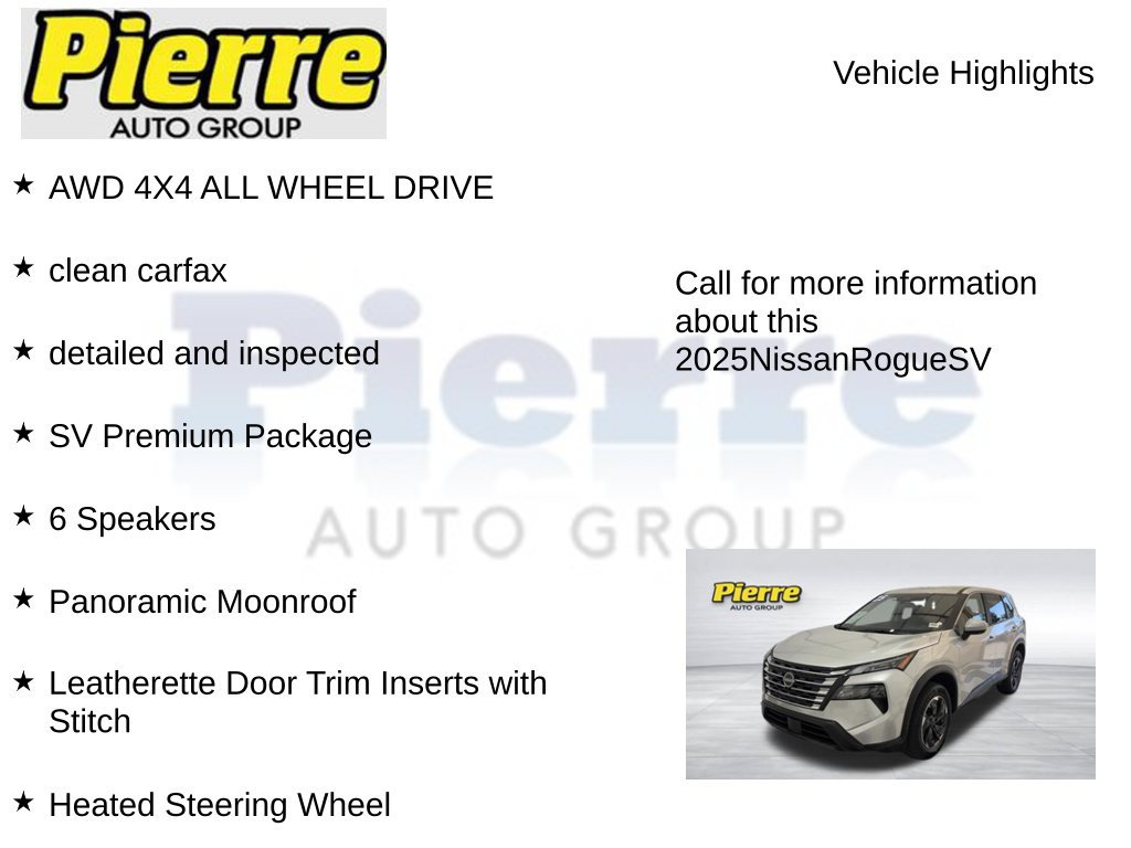 Used 2025 Nissan Rogue SV AWD/4WD image 7