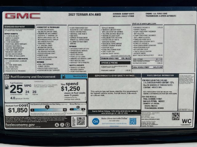 New 2027 GMC Terrain AT4 w/ Convenience Package III AWD/4WD image 21