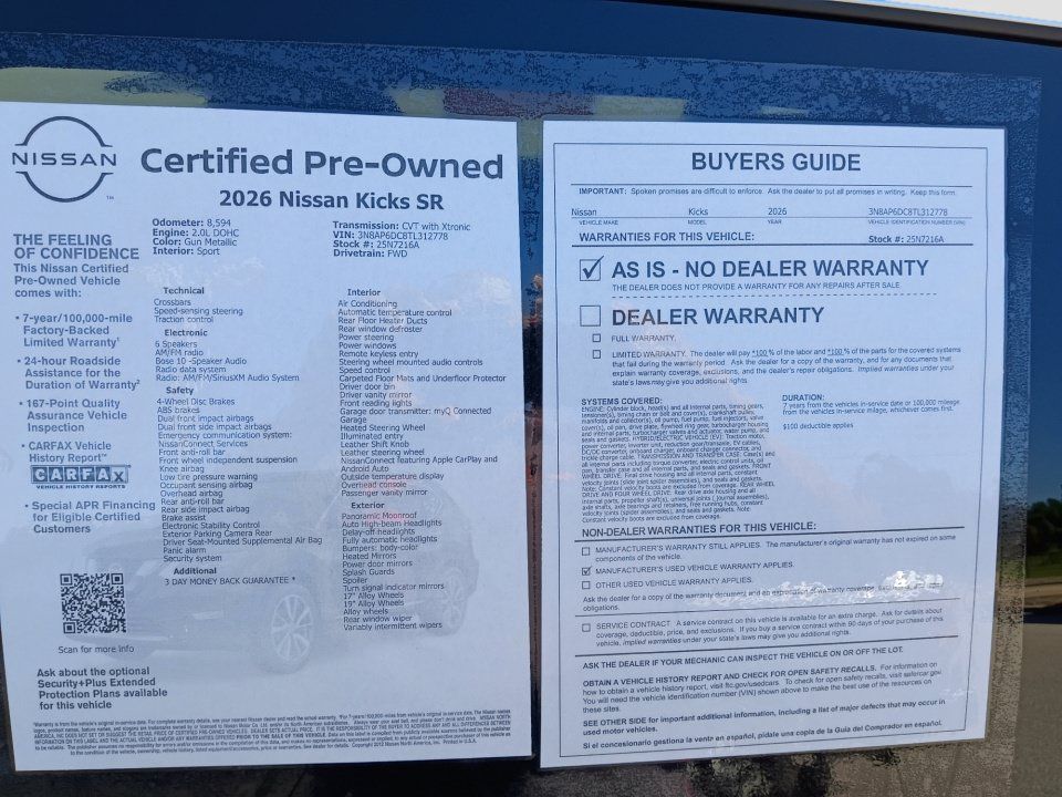 Used 2026 Nissan Kicks SR w/ SR Premium Package FWD image 33