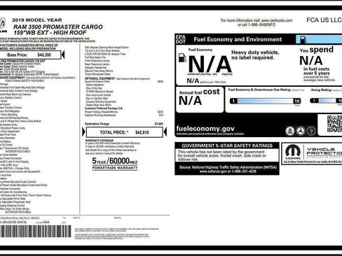 Used 2019 RAM ProMaster 3500 image 7