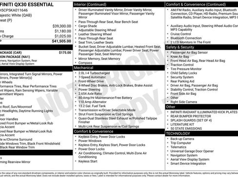 Used 2019 INFINITI QX30 w/ Cargo Package image 32