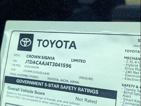 New 2026 Toyota Crown Signia AWD/4WD image 14