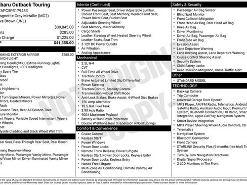 Used 2023 Subaru Outback Touring AWD/4WD image 7