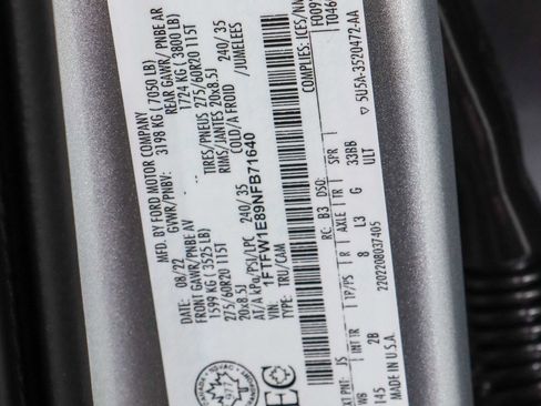 Used 2022 Ford F150 Lariat w/ Equipment Group 502A High AWD/4WD image 35