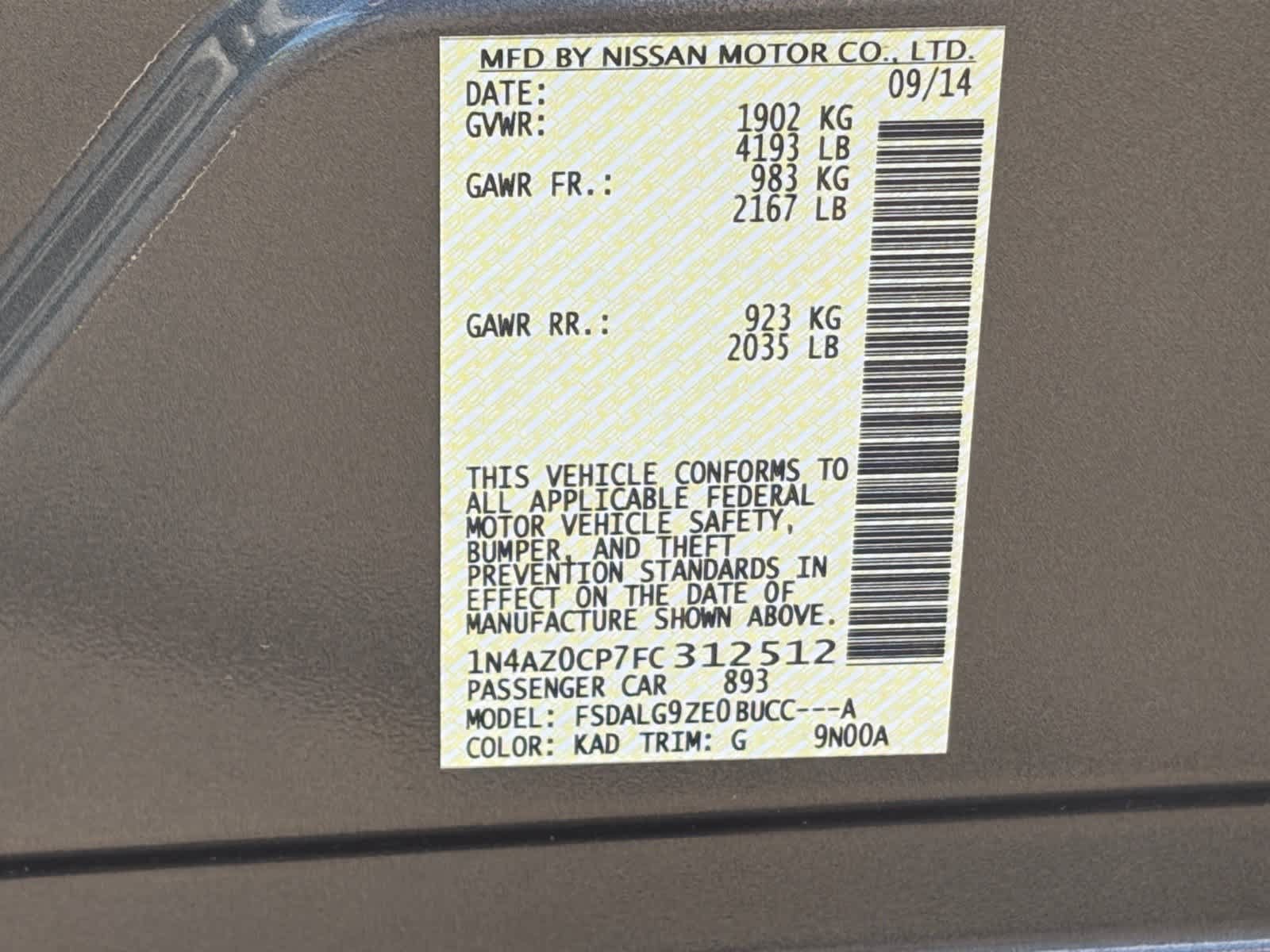Used 2015 Nissan Leaf SL FWD image 34