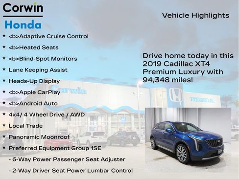 Used 2019 Cadillac XT4 Premium Luxury image 7