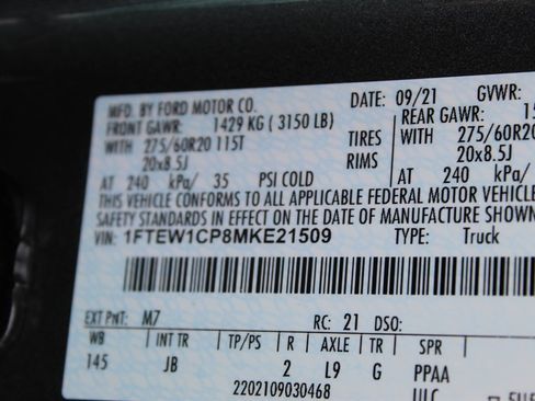 Used 2021 Ford F150 XL w/ STX Appearance Package image 18