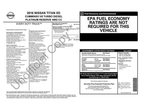 Used 2016 Nissan Titan Platinum Reserve AWD/4WD image 32