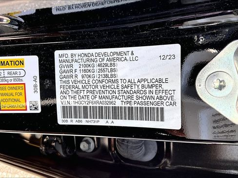Certified 2024 Honda Accord EX-L image 16