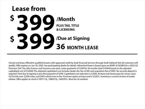 Used 2025 Audi Q3 2.0T Premium w/ Black Optic Sport Package AWD/4WD image 2