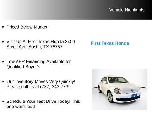 Used 2014 Volkswagen Beetle 1.8T FWD image 9