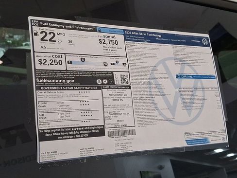 New 2026 Volkswagen Atlas SE image 18