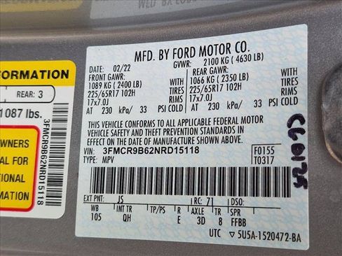 Used 2022 Ford Bronco Sport Big Bend w/ Convenience Package AWD/4WD image 14