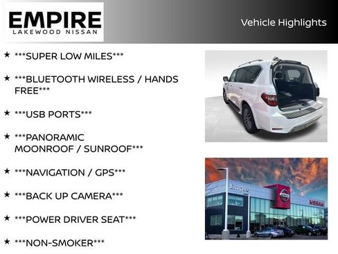 Certified 2023 Nissan Armada SL w/ Cargo Package AWD/4WD image 2