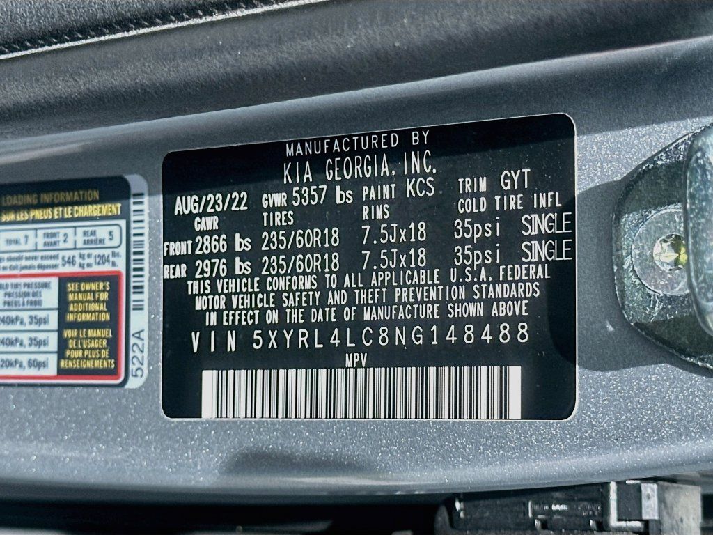 Certified 2022 Kia Sorento S FWD image 32