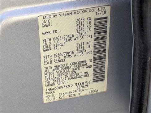 Used 2019 Nissan Frontier SV image 22