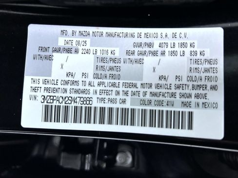 Used 2025 MAZDA MAZDA3 s FWD image 25