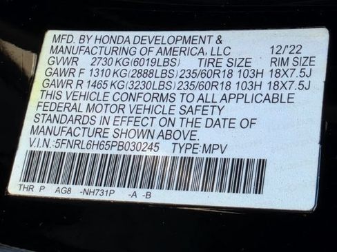Used 2023 Honda Odyssey EX-L image 32