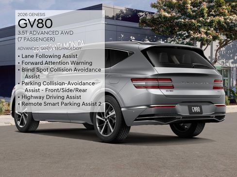 New 2026 Genesis GV80 3.5T Advanced image 7