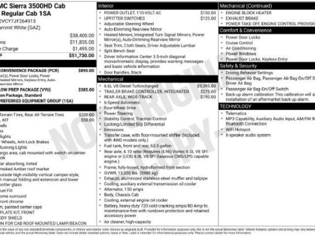 Used 2018 GMC Sierra 3500 4x4 Regular Cab w/ Sierra Convenience Package image 36