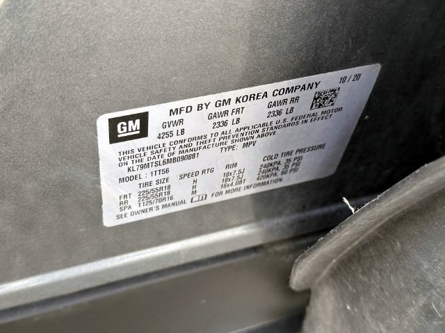 Certified 2021 Chevrolet TrailBlazer RS w/ Sun and Liftgate Package FWD image 32
