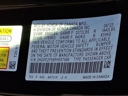 Certified 2023 Honda Civic Sport image 29
