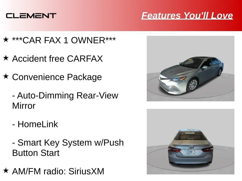 Used 2024 Toyota Camry LE w/ Convenience Package FWD image 10